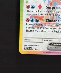 Tatsugiri ex 226/191 Surging Sparks Full Art Ultra Rare Holo Pokemon Card NM - Image 5