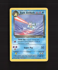 Dark Golduck 37/82 WOTC Team Rocket Uncommon Pokemon Card DMG - Image 1