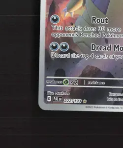 Tyranitar 222/193 Paldea Evolved Full Art Ultra Rare Holo Pokemon Card NM - Image 5