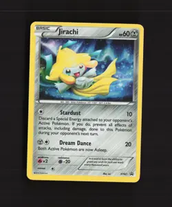 Jirachi XY67 XY Black Star Promo Holo SWIRL Pokemon Card LP - Image 1