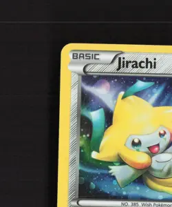 Jirachi XY67 XY Black Star Promo Holo SWIRL Pokemon Card LP - Image 3