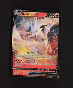 Reshiram V 024/195 Silver Tempest Ultra Rare Holo Pokemon Card - Image 1
