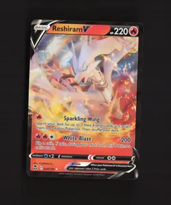 Reshiram V 024/195 Silver Tempest Ultra Rare Holo Pokemon Card - Image 4