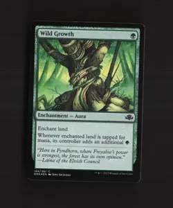 Wild Growth 184/261 Dominaria Remastered FOIL Common MTG Card - Image 2
