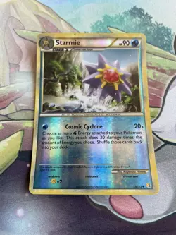 Starmie 53/123 HeartGold & SoulSilver Reverse Holo Uncommon Pokemon Card LP - Image 1