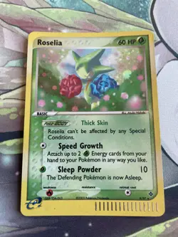 Roselia 9/97 EX Dragon Rare Holo Pokemon Card LP - Image 1