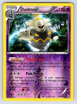 Dusknoir 40/106 Flashfire Reverse Holo Rare Pokemon Card LP - Image 1