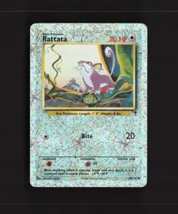 Rattata 89/110 Legendary Collection Firework Reverse Holo Pokemon Card DMG - Image 1
