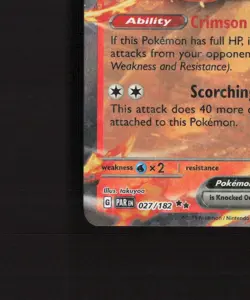 Armarouge ex 027/182 Paradox Rift Ultra Rare Holo Pokemon Card LP+ - Image 5