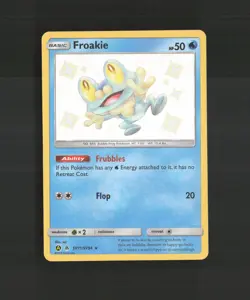 Froakie SV11/SV94 SM Hidden Fates Shiny Baby Holo Rare Pokemon Card NM - Image 1