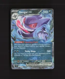 Gengar ex 104/162 Temporal Forces Ultra Rare Holo Pokemon Card LP+ - Image 1