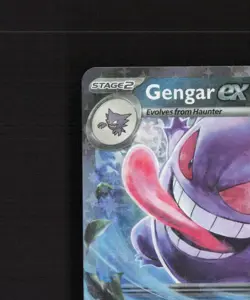 Gengar ex 104/162 Temporal Forces Ultra Rare Holo Pokemon Card LP+ - Image 3