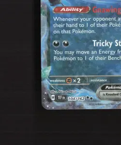 Gengar ex 104/162 Temporal Forces Ultra Rare Holo Pokemon Card LP+ - Image 5