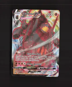 Coalossal VMAX 099/185 Vivid Voltage Ultra Rare Holo Pokemon Card NM - Image 1