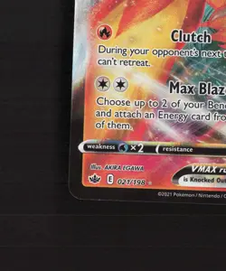 Blaziken VMAX 021/198 Chilling Reign Ultra Rare Holo Pokemon Card NM - Image 5