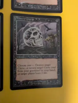 Misery Charm x4. Instant Onslaught. MTG Card. Old vintage FOIL. Shooting star. - Image 2