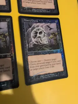 Misery Charm x4. Instant Onslaught. MTG Card. Old vintage FOIL. Shooting star. - Image 3