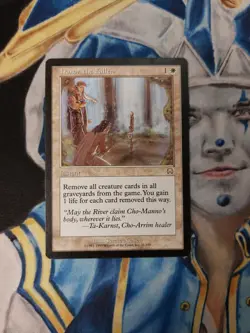 Honor the Fallen MTG Mercadian Masques Rare White Insant Heavily Played x1 - Image 2