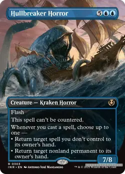 Hullbreaker Horror (Borderless) [INR - 303] - NM [Foil] TCG MTG - Image 1
