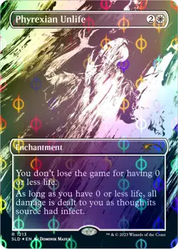 Foil Phyrexian Unlife (Step-and-Compleat Foil) R Secret Lair Drop Series 1213 LP - Image 1