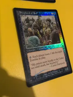 Shepherd of Rot x2 Zombie Onslaught. MTG Card. Old vintage FOIL. Shooting star. - Image 3