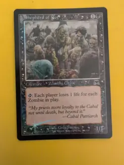 Shepherd of Rot x2 Zombie Onslaught. MTG Card. Old vintage FOIL. Shooting star. - Image 5