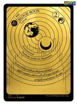 Blood Moon (Foil Etched) (Gold) [SLD - 366] - NM [Foil] TCG MTG - Image 1
