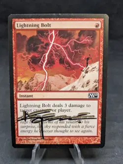 Lightning Bolt | MTG Magic the Gathering Core 2010 | Artist Signed | MP - Image 1