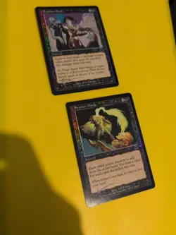 Syphon Soul & Syphon Mind. Onslaught. MTG Card. Old vintage FOIL. Shooting star. - Image 1