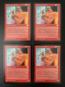 MTG- Maraxus of Keld x4 - Weatherlight - Reserved List - NM - Image 1