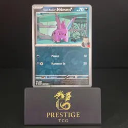 Team Rocket's Nidoran - 117/182 - Destined Rivals - Reverse Holo - Pokemon TCG - Image 1