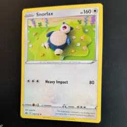 SNORLAX 109/159 POKEMON CARD (CROWN ZENITH SET) CROCHET / KNITTED ASAKO - Image 4