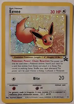 EEVEE #11 BLACK STAR PROMO VINTAGE POKEMON WOTC C58 - Image 1