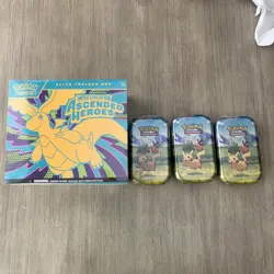 Pokemon Mega Evolution Ascended Heroes Elite Trainer Box ETB & 3 Mini Tins - Image 1