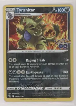 Tyranitar Reverse Foil Pokemon Sword & Shield Pokemon Go #043 - Image 1