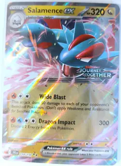Salamence EX 114/159 Pokemon TCG Stamped Journey Together NM - Image 1