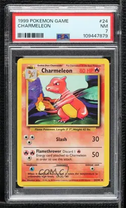 Charmeleon Pokemon Base Set PSA 7 1999 - Image 1