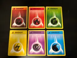 Pokemon Shadowless Base Set Energy VLP Lot Fighting 97/102 Fire 98/102 - Image 1