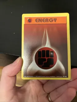 Pokemon Shadowless Base Set Energy VLP Lot Fighting 97/102 Fire 98/102 - Image 3