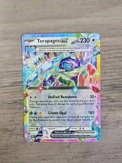 Pokemon TCG Terapagos ex Holo 092/131 Double Rare SV: Prismatic Evolutions NM - Image 1