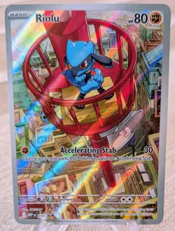 Pokemon TCG Riolu MEP EN 010 Black Star Promo Mega Evolution ETB - Image 1