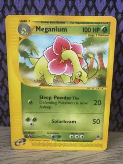 Pokemon TCG Meganium 53/165 Expedition Base Set Rare Regular English 2002 100HP - Image 1