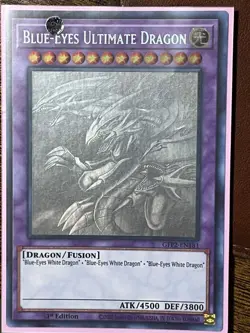 Blue-Eyes Ultimate Dragon (Ghost Rare) GFP2-EN181 1st Edition Yu-Gi-Oh - Image 1