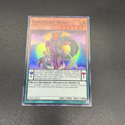 YuGiOh Lunalight Wolf CR08-AE036 Super Asian English A - Image 1