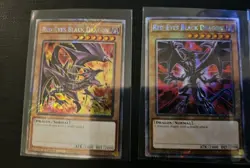 3x Red-Eyes Black Dragon Platinum Secret Rare YUGIOH NM Playset 3 Arts NM-/LP+ - Image 2