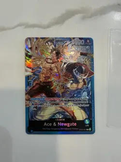 Bandai Ace & Newgate Leader Full Art Foil Special ST22-001 One Piece CCG - Image 1