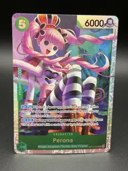 Perona OP14-033 SR One Piece Card Game English Azure Sea’s Seven Foil MINT/NM - Image 1