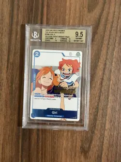 OP14 Pre Release Event Winner Girl P-096 One Piece TCG English BGS 9.5 - Image 1