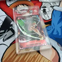 One Piece Roronoa Zoro ST01-013 Gift Collection Alt Art Super Rare Foil TAG 10 - Image 2