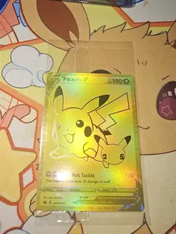 Sealed Pikachu v Gold and Pokeball SWSH145/SWSH146 Pokemon TCG Celebrations - Image 2